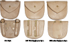 UK Leather Pistol Ammunition Pouches