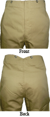 UK Tropical Khaki Drill Service Dress Trousers