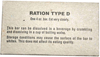 US D-Ration Boxes