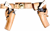 US Patton Leather Holsters and Belt Set