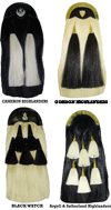 Regimental hair sporrans