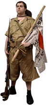 UK Khaki Drill Shorts with Turn-Ups (Bombay Bloomers)